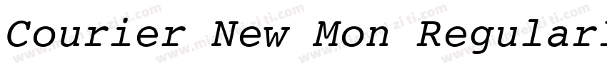 Courier New Mon Regular10 Fri Sep字体转换